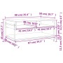 Couchtisch aus braunem Eichensperrholz, 90 x 50 x 45 cm von , Couchtisch - Ref: Foro24-838972, Preis: 47,64 €, Rabatt: %