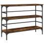 Smoked oak engineered wood console table 100x32x75 cm by , Side tables - Ref: Foro24-839050, Price: 58,98 €, Discount: %