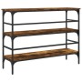 Smoked oak engineered wood console table 100x32x75 cm by , Side tables - Ref: Foro24-839050, Price: 59,99 €, Discount: %