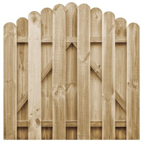 Puerta de valla de madera de pino impregnada 100x100 cm de vidaXL, Puertas de jardín - Ref: Foro24-45327, Precio: 48,99 €, De...