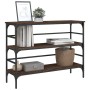 Oak brown engineered wood console table 100x32x75 cm by , Side tables - Ref: Foro24-839052, Price: 60,99 €, Discount: %