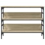 Sonoma oak engineered wood console table 100x32x75 cm by , Side tables - Ref: Foro24-839059, Price: 60,28 €, Discount: %