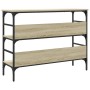 Mesa consola madera de ingeniería roble Sonoma 100x32x75 cm de , Mesas auxiliares - Ref: Foro24-839059, Precio: 60,99 €, Desc...