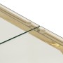 Golden stainless steel and tempered glass coffee table by , Coffee table - Ref: Foro24-349946, Price: 189,28 €, Discount: %