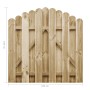 Puerta de valla de madera de pino impregnada 100x100 cm de vidaXL, Puertas de jardín - Ref: Foro24-45327, Precio: 48,99 €, De...