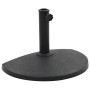 Base de sombrilla de semicírculo de poliresina negra 9 kg de vidaXL, Bases para sombrillas - Ref: Foro24-45198, Precio: 42,73...