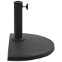 Base de sombrilla de semicírculo de poliresina negra 9 kg de vidaXL, Bases para sombrillas - Ref: Foro24-45198, Precio: 42,73...