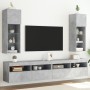 Muebles de TV con luces LED 2 uds gris hormigón 30,5x30x90 cm de , Muebles TV - Ref: Foro24-837008, Precio: 87,28 €, Descuent...