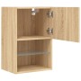 TV cabinets with LED lights 2 pcs Sonoma oak 40.5x30x60 cm by , TV Furniture - Ref: Foro24-837034, Price: 81,11 €, Discount: %