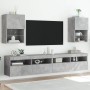 TV cabinets with LED lights 2 pcs concrete gray 40.5x30x60 cm by , TV Furniture - Ref: Foro24-837036, Price: 87,76 €, Discoun...