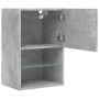 Muebles de TV con luces LED 2 uds gris hormigón 40,5x30x60 cm de , Muebles TV - Ref: Foro24-837036, Precio: 81,00 €, Descuent...