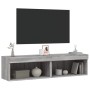 TV cabinets with LED lights 2 pcs Sonoma gray 60x30x30 cm by , TV Furniture - Ref: Foro24-837138, Price: 62,50 €, Discount: %