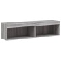 TV cabinets with LED lights 2 pcs Sonoma gray 60x30x30 cm by , TV Furniture - Ref: Foro24-837138, Price: 62,50 €, Discount: %