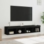 Muebles de TV con luces LED 2 uds negro 80x30x30 cm de , Muebles TV - Ref: Foro24-837144, Precio: 80,99 €, Descuento: %