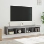 TV-Möbel mit LED-Leuchten 2 Stück Sonoma grau 80x30x30 cm von , TV-Möbel - Ref: Foro24-837152, Preis: 75,99 €, Rabatt: %