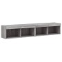 TV cabinets with LED lights 2 units Sonoma gray 80x30x30 cm by , TV Furniture - Ref: Foro24-837152, Price: 75,65 €, Discount: %