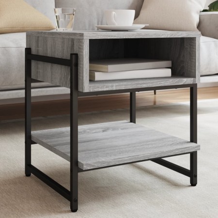 Sonoma gray engineered wood coffee table 40x40x45 cm by , Coffee table - Ref: Foro24-838966, Price: 33,36 €, Discount: %