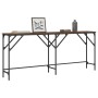 Mesa consola madera de ingeniería marrón roble 180x29x75 cm de , Mesas auxiliares - Ref: Foro24-837766, Precio: 52,88 €, Desc...