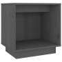 Mesita de noche de madera maciza de pino gris 40x30x40 cm de vidaXL, Mesitas de noche - Ref: Foro24-813339, Precio: 30,07 €, ...