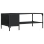 Mesa de centro con estante madera ingeniería negro 100x51x40 cm de , Mesas de centro - Ref: Foro24-837732, Precio: 35,83 €, D...