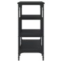 Console table with shelves black 100x35x75 cm by , Side tables - Ref: Foro24-837787, Price: 60,46 €, Discount: %