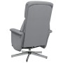 Sillón reclinable de masaje con reposapiés tela gris claro de , Sillones - Ref: Foro24-356669, Precio: 181,99 €, Descuento: %