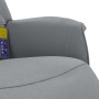 Recliner massage chair with footrest light gray fabric by , Armchairs - Ref: Foro24-356669, Price: 182,94 €, Discount: %