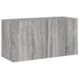 TV Wall Cabinets 5 Pieces Sonoma Gray Engineered Wood by , TV Furniture - Ref: Foro24-3216451, Price: 221,09 €, Discount: %