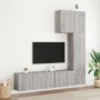 Muebles de TV de pared 5 pzas madera de ingeniería gris Sonoma de , Muebles TV - Ref: Foro24-3216487, Precio: 243,26 €, Descu...