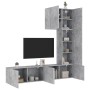 Muebles de TV de pared 5 pzas madera ingeniería gris hormigón de , Muebles TV - Ref: Foro24-3216485, Precio: 233,01 €, Descue...