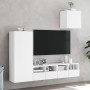 Wall TV cabinets 4 pieces engineered wood white by , TV Furniture - Ref: Foro24-3216500, Price: 145,73 €, Discount: %