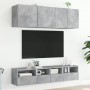 Wall TV cabinets 5 pieces engineered wood concrete gray by , TV Furniture - Ref: Foro24-3216514, Price: 163,28 €, Discount: %