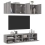 TV Wall Cabinets 5 Pieces Sonoma Gray Engineered Wood by , TV Furniture - Ref: Foro24-3216516, Price: 169,79 €, Discount: %