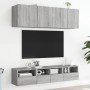 TV Wall Cabinets 5 Pieces Sonoma Gray Engineered Wood by , TV Furniture - Ref: Foro24-3216516, Price: 169,79 €, Discount: %