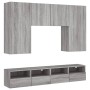 TV Wall Cabinets 5 Pieces Sonoma Gray Engineered Wood by , TV Furniture - Ref: Foro24-3216523, Price: 239,02 €, Discount: %