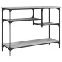 Mesa consola con estantes gris Sonoma 100x35x75 cm de , Mesas auxiliares - Ref: Foro24-837785, Precio: 58,09 €, Descuento: %