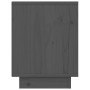 Mesita de noche de madera maciza de pino gris 40x30x40 cm de vidaXL, Mesitas de noche - Ref: Foro24-813339, Precio: 30,07 €, ...