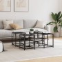 Black engineered wood coffee table 91x91x40 cm by , Coffee table - Ref: Foro24-839073, Price: 64,99 €, Discount: %