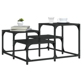 Mesa de centro madera de ingeniería negro 68x68x40 cm de , Mesas de centro - Ref: Foro24-837747, Precio: 35,51 €, Descuento: %