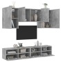 Muebles de TV de pared 5 pzas madera ingeniería gris hormigón de , Muebles TV - Ref: Foro24-3216528, Precio: 191,40 €, Descue...