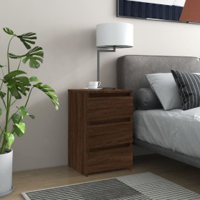 Bedside tables 2 pcs brown oak plywood 40x35x62.5 cm by , Nightstands - Ref: Foro24-815176, Price: 92,77 €, Discount: %