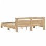 Cama con cabecero madera de ingeniería roble Sonoma 160x200 cm de , Camas y somieres - Ref: Foro24-3207408, Precio: 148,15 €,...