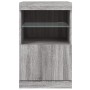 Sideboard with LED lights Sonoma gray 41x37x67 cm by , Sideboards - Ref: Foro24-836684, Price: 56,66 €, Discount: %