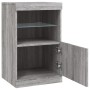 Sideboard with LED lights Sonoma gray 41x37x67 cm by , Sideboards - Ref: Foro24-836684, Price: 56,66 €, Discount: %