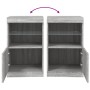 Sideboard with LED lights Sonoma gray 41x37x67 cm by , Sideboards - Ref: Foro24-836684, Price: 56,66 €, Discount: %