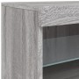 Sideboard with LED lights Sonoma gray 41x37x67 cm by , Sideboards - Ref: Foro24-836684, Price: 56,66 €, Discount: %