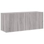 TV Wall Cabinets 4 Pieces Sonoma Gray Engineered Wood by , TV Furniture - Ref: Foro24-3216537, Price: 175,52 €, Discount: %