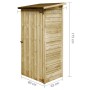 Garden tool shed impregnated wood 88x76x175 cm by vidaXL, Sheds - Ref: Foro24-45306, Price: 300,78 €, Discount: %