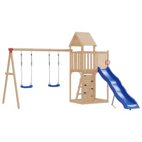 Swings 2 units with blue polyethylene climbing rocks by vidaXL, Swings and play structures - Ref: Foro24-91701, Price: 71,99 ...