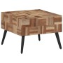 Grauer Couchtisch aus massivem recyceltem Teakholz, 55 x 55 x 40 cm von , Couchtisch - Ref: Foro24-358521, Preis: 120,36 €, R...